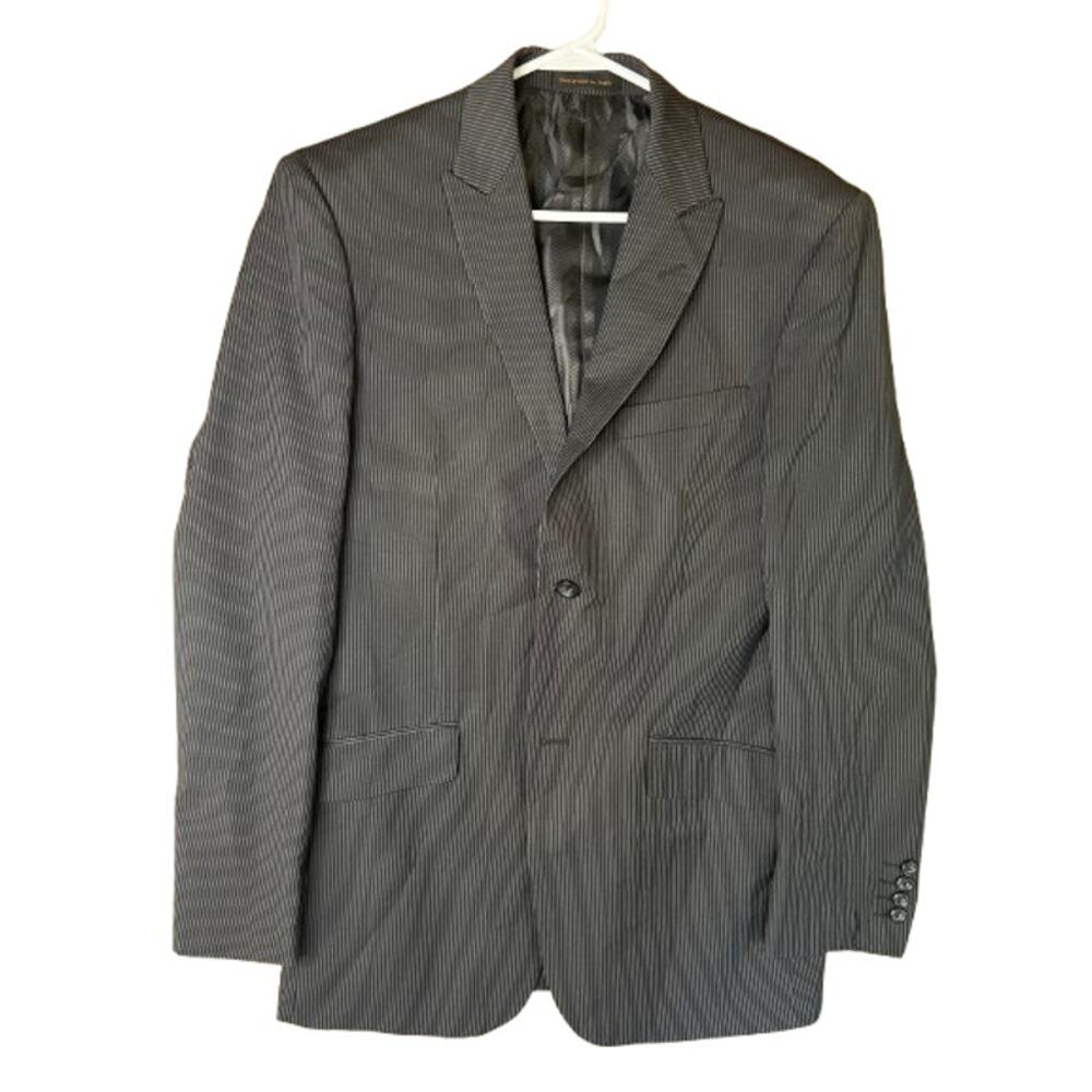 Vinci black pinstripe suit jacket